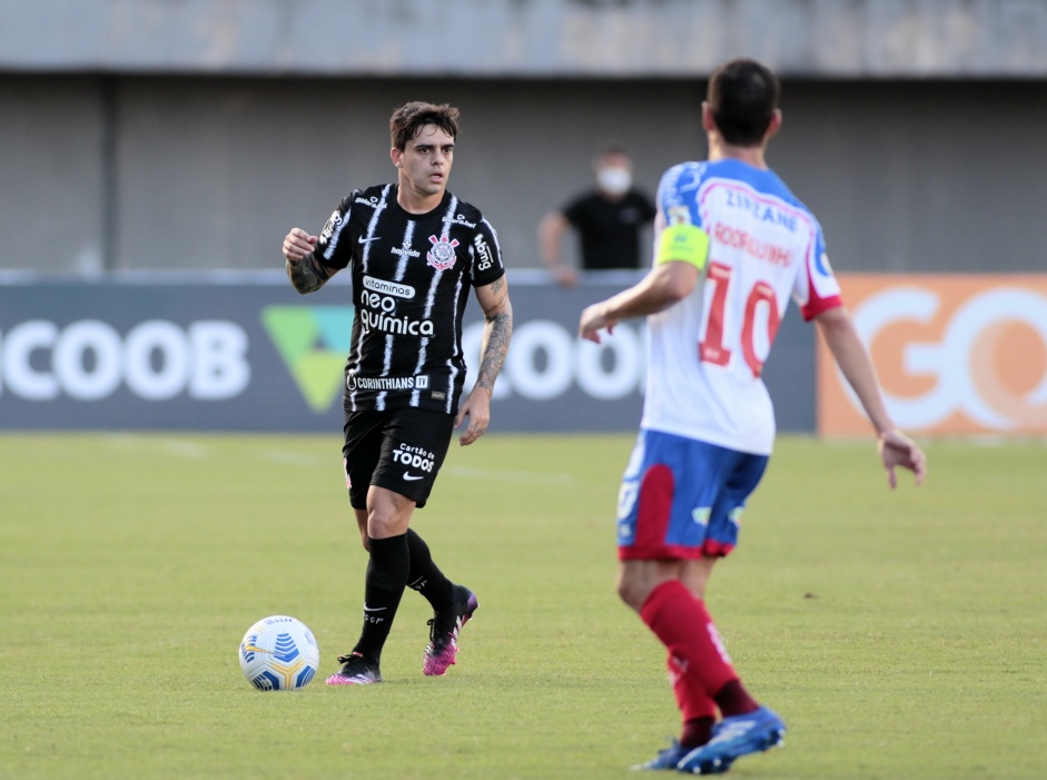 Fagner na partida entre Corinthians e Bahia, pelo Brasileiro, em Pituaçu
