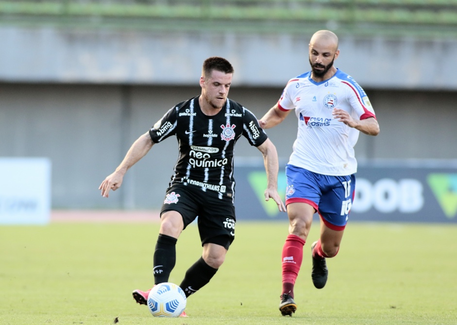 Ramiro na partida entre Corinthians e Bahia, pelo Brasileiro, em Pituau