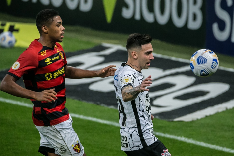 Gustavo Silva durante partida entre Corinthians e Sport, na Neo Química Arena, pelo Brasileiro