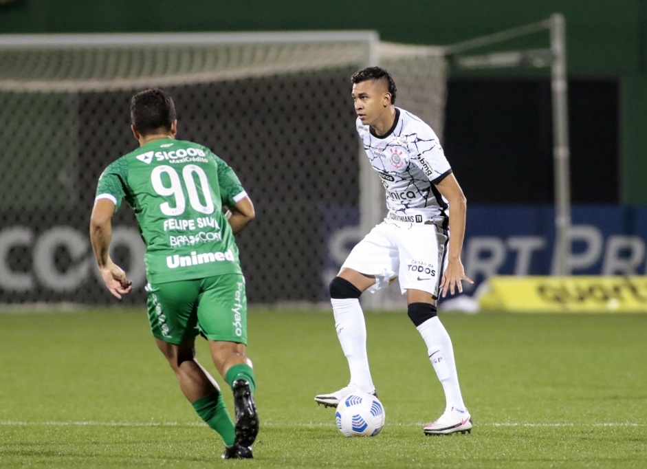 Cantillo durante jogo entre Corinthians e Chapecoense