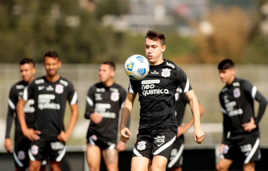 Lucas Piton durante ltimo treino antes do jogo entre Corinthians e Atltico-MG