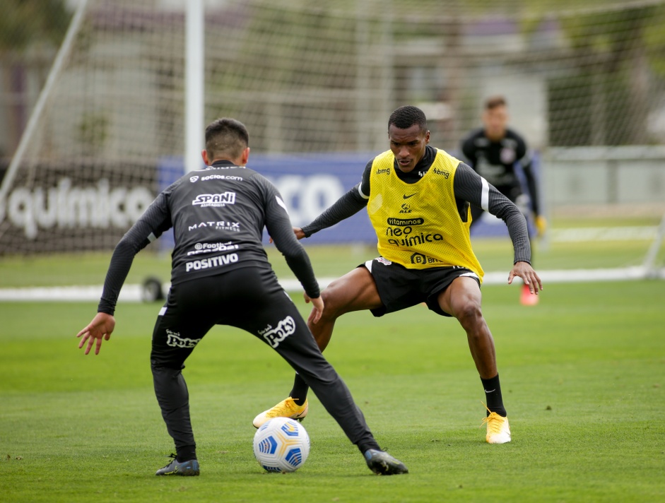 Matheus Alexandre durante treino preparatório para o Dérbi entre Corinthians e Palmeiras