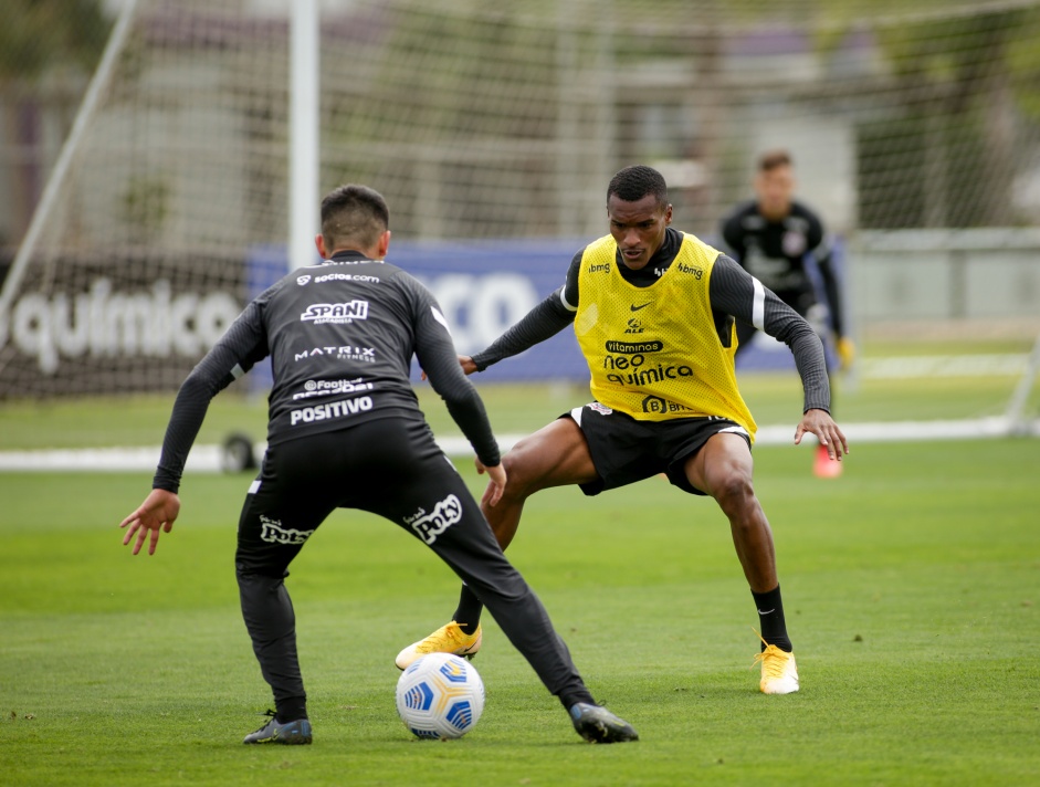 Matheus Alexandre durante treino preparatrio para o Drbi entre Corinthians e Palmeiras