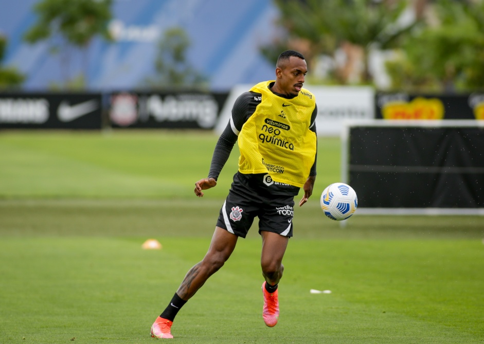 Raul Gustavo durante treino preparatrio para o Drbi entre Corinthians e Palmeiras