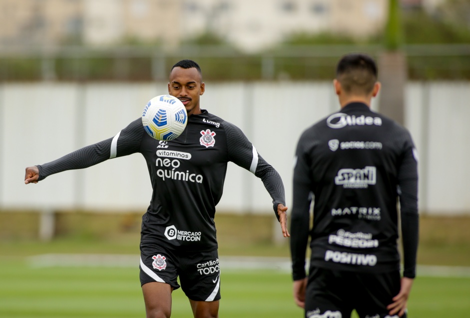 Raul Gustavo durante treino preparatrio para o Drbi entre Corinthians e Palmeiras