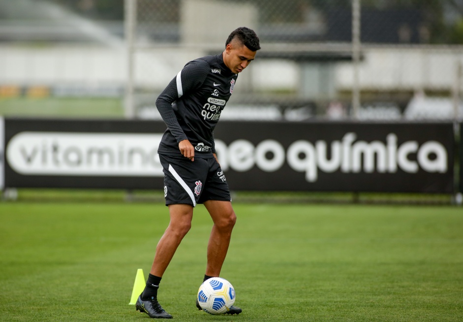 Victor Cantillo durante ltima atividade antes do jogo entre Corinthians e Bahia