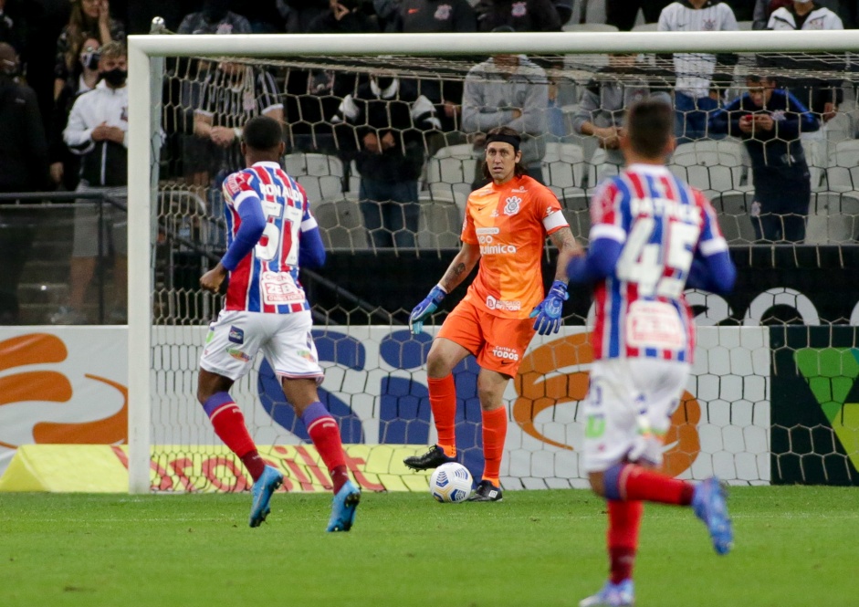 Cssio durante o confronto entre Corinthians e Bahia na Neo Qumica Arena