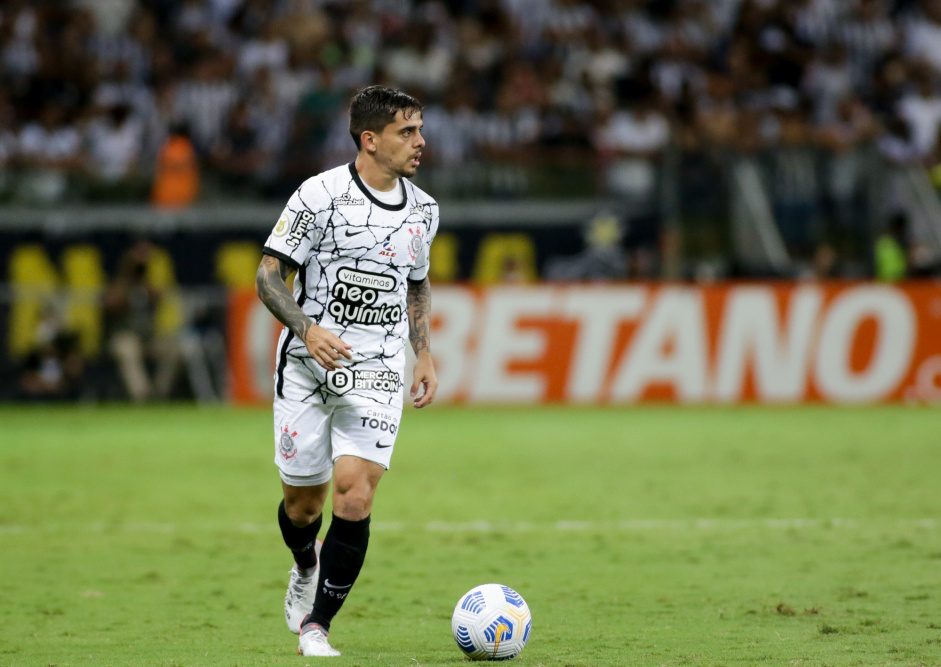 Fagner no jogo entre Corinthians e Atltico-MG, pelo Brasileiro, no Mineiro