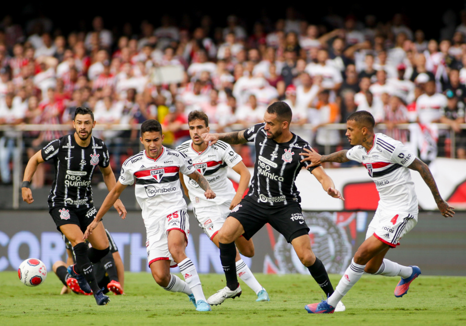 O Corinthians foi eliminado pelo São Paulo na semifinal do Paulista 2022, com dois dias a menos de descanso que rival