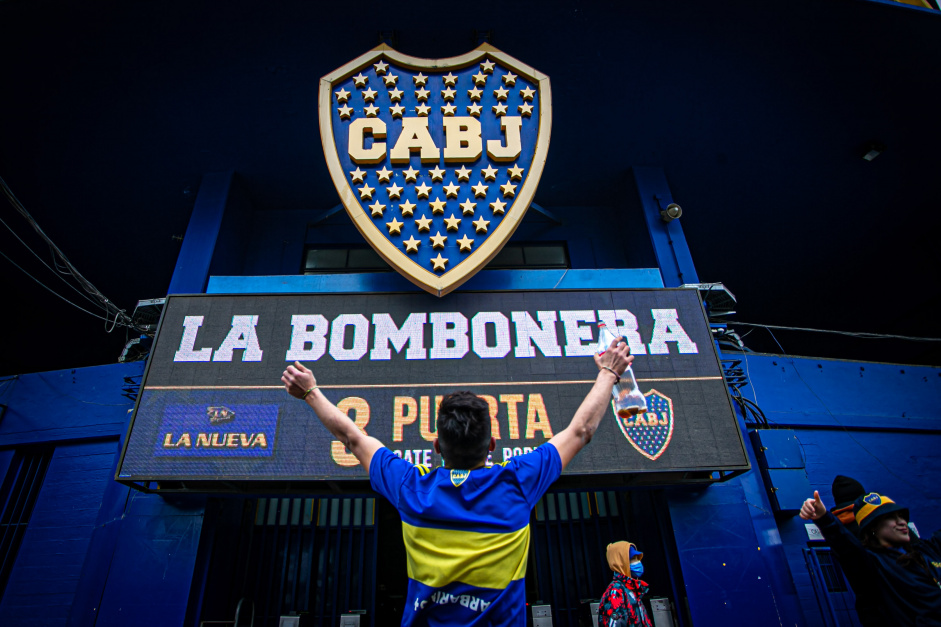 Entrada da Bombonera antes de jogo entre Corinthians e Boca Juniors