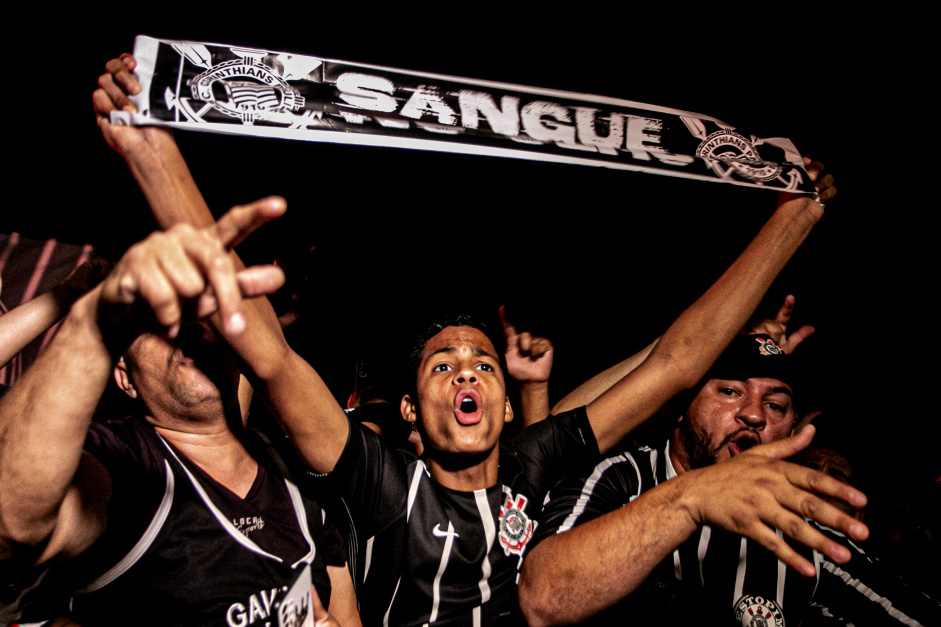 Torcida do Corinthians durante final da Copa do Brasil