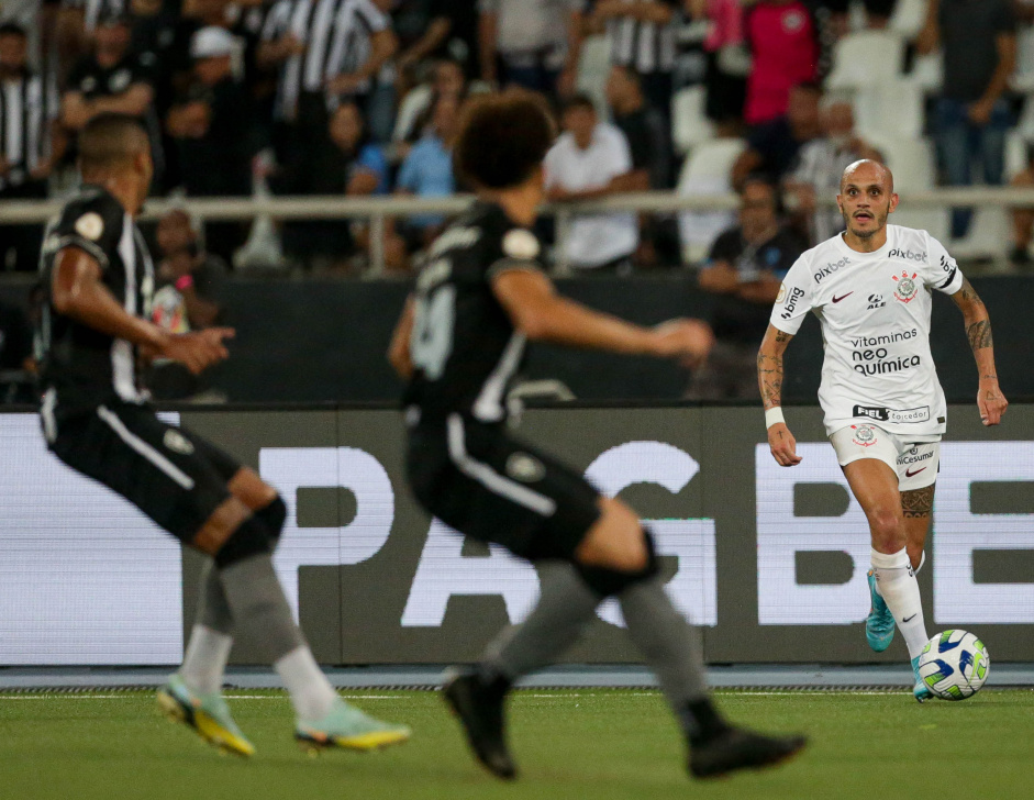 Fbio Santos em ao na partida do Corinthians com o Botafogo, pelo Brasileiro 2023