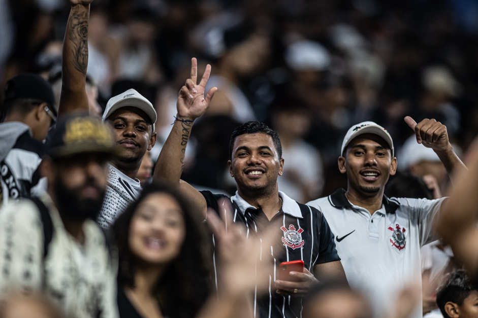 Torcida do Corinthians marcou forte presen�a na Neo Qu�mica Arena no primeiro semestre de 2023
