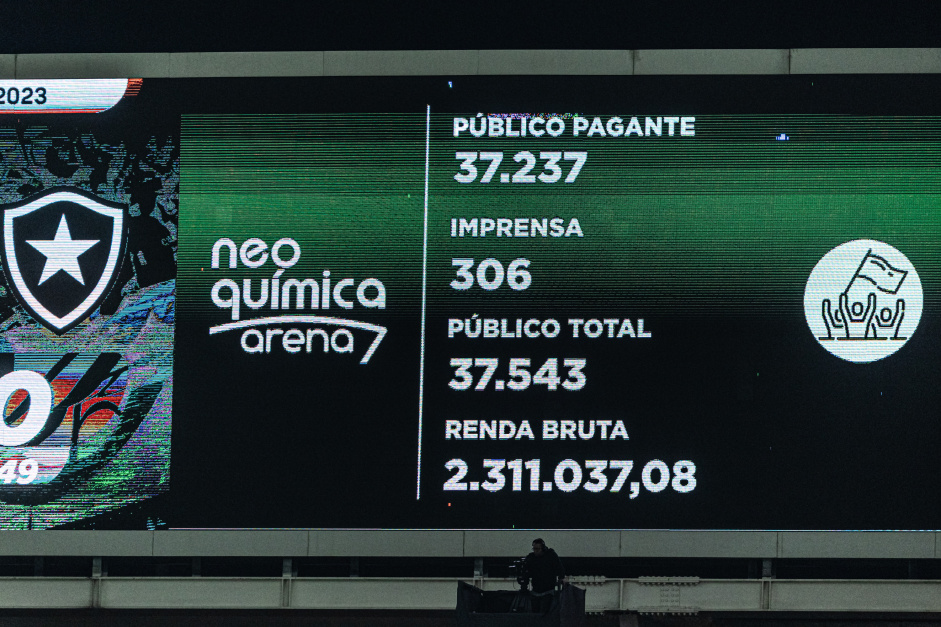 Pblico da Neo Qumica Arena no jogo contra o Botafogo pelo Brasileiro