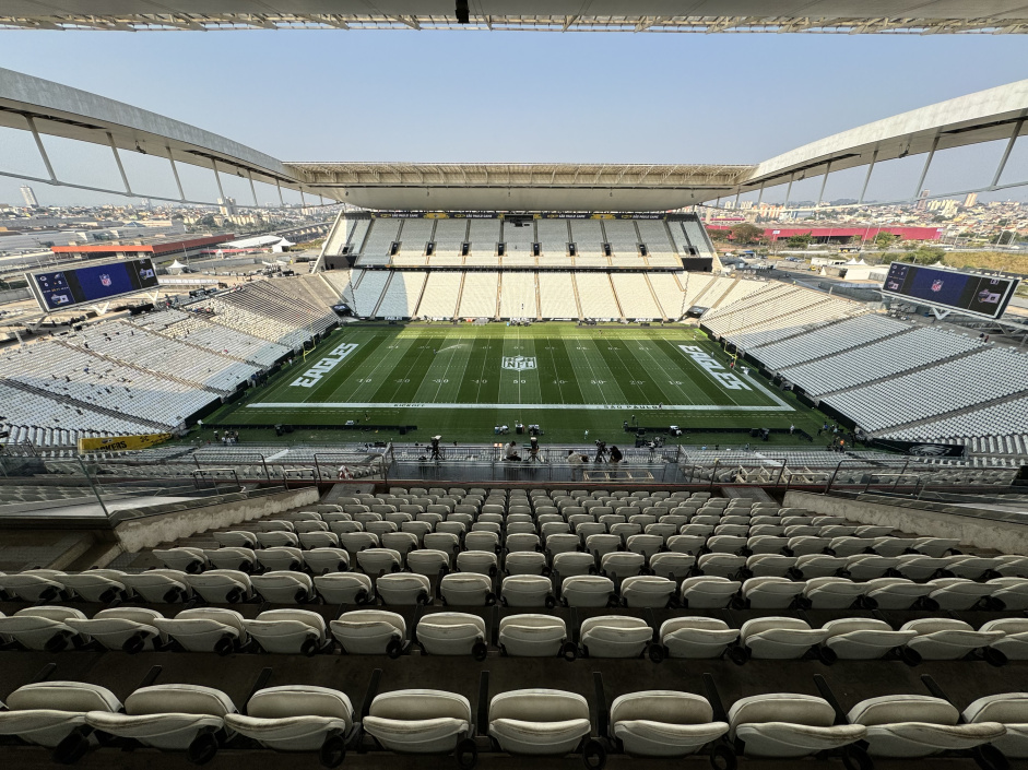 Neo Qumica Arena sediou a primeira partida de NFL no Hemisfrio Sul no ano passado